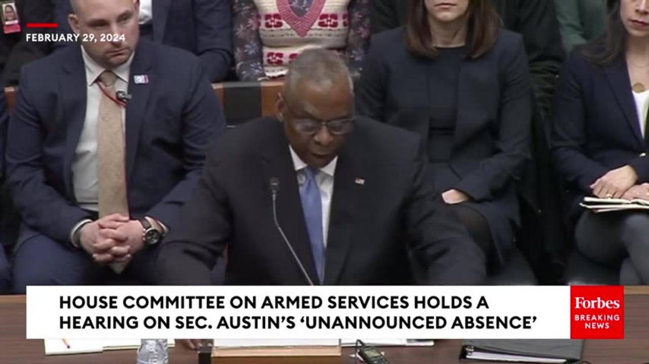 BREAKING: Sec. Lloyd Austin Gives Statement In House Armed Services Committee Hearing On His Health