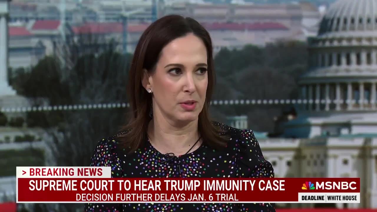 ‘I'm very troubled’: Lisa Rubin reacts to timeline of SCOTUS hearing Trump Immunity case