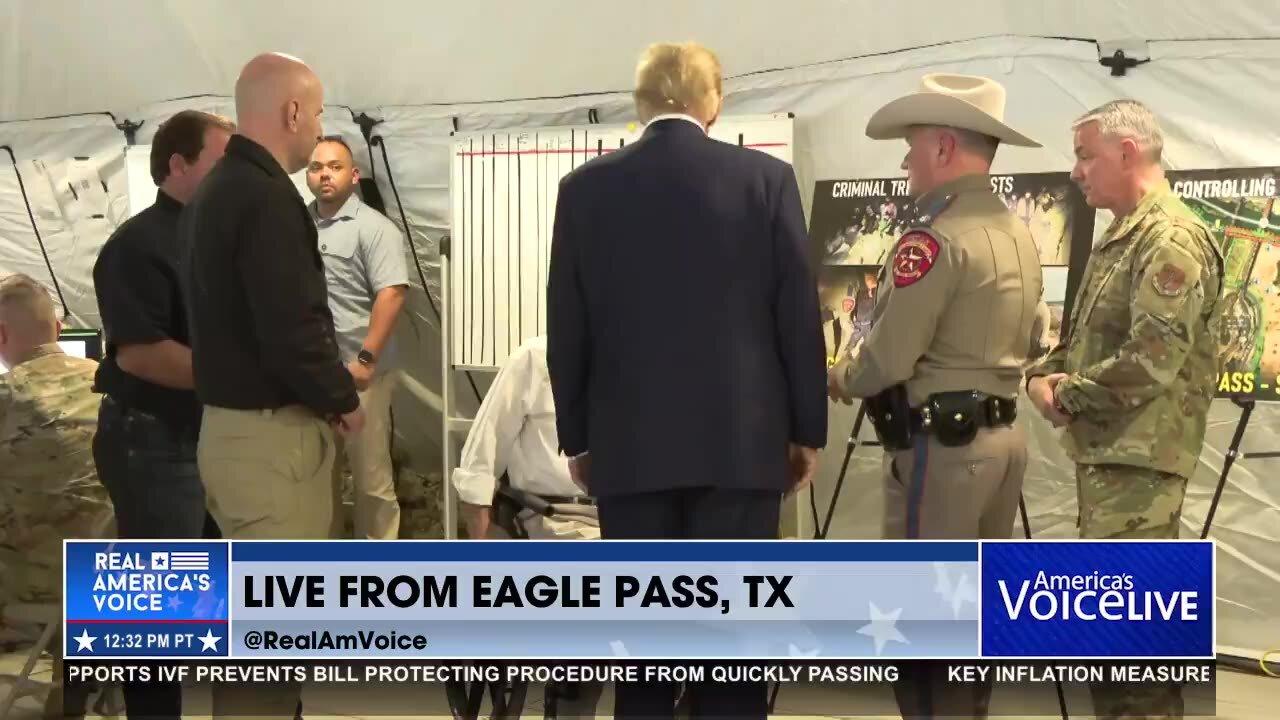 President Trump Visits the Border and speaks with Abbott and BP Officials.