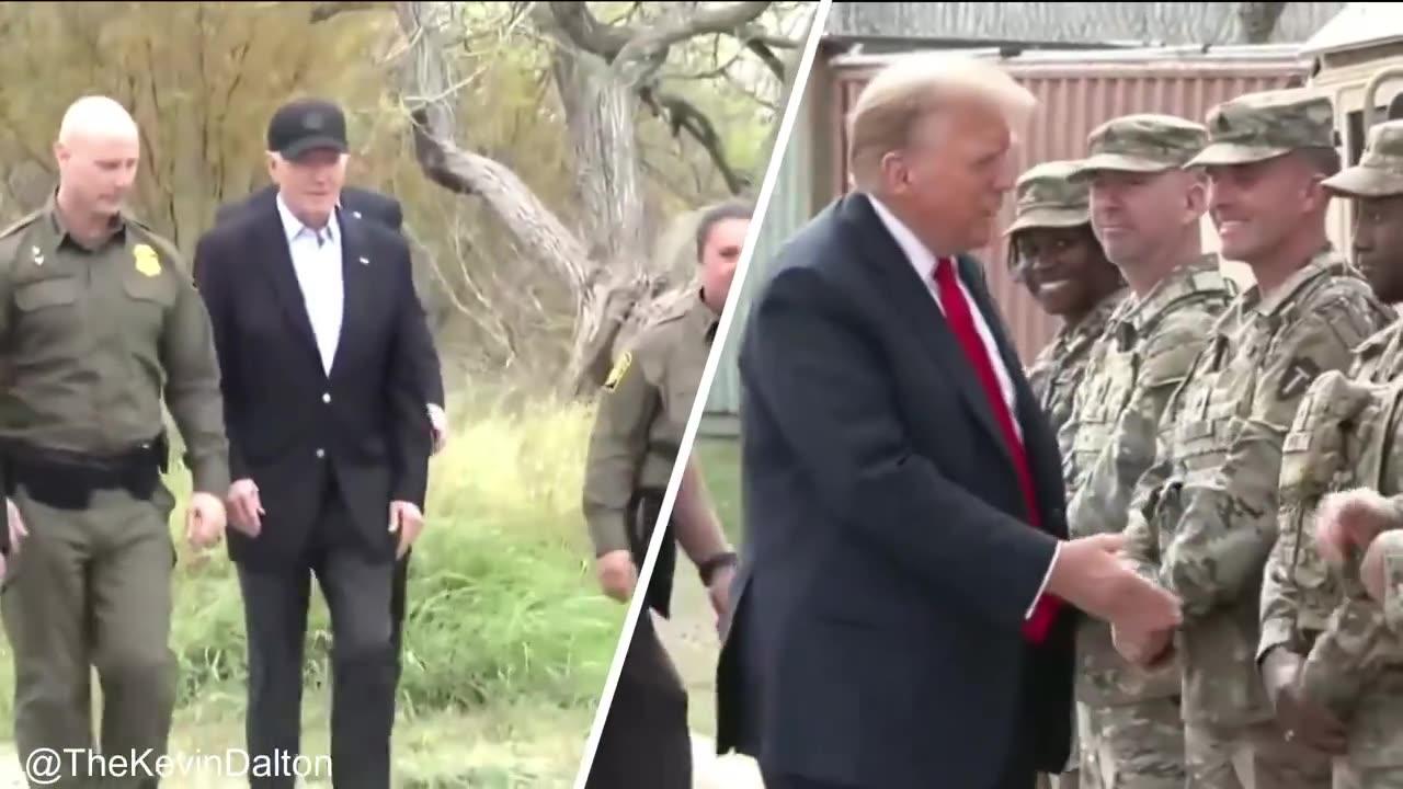 Visit of both Biden and Trump at the Texas border