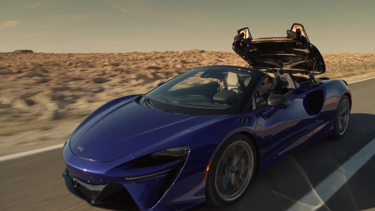 The new McLaren Artura Spider Driving Video