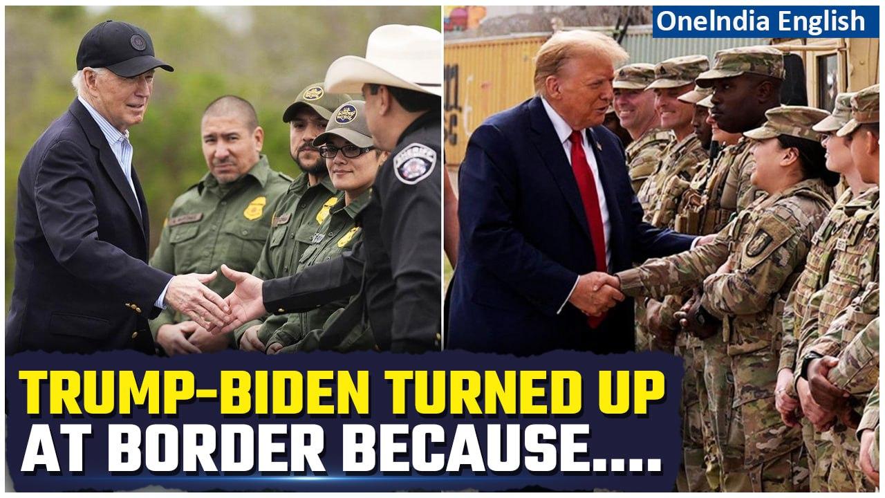 Joe Biden & Donald Trump Tour U.S.-Mexico Border, Elevate Border Crisis as Election Focus| Oneindia