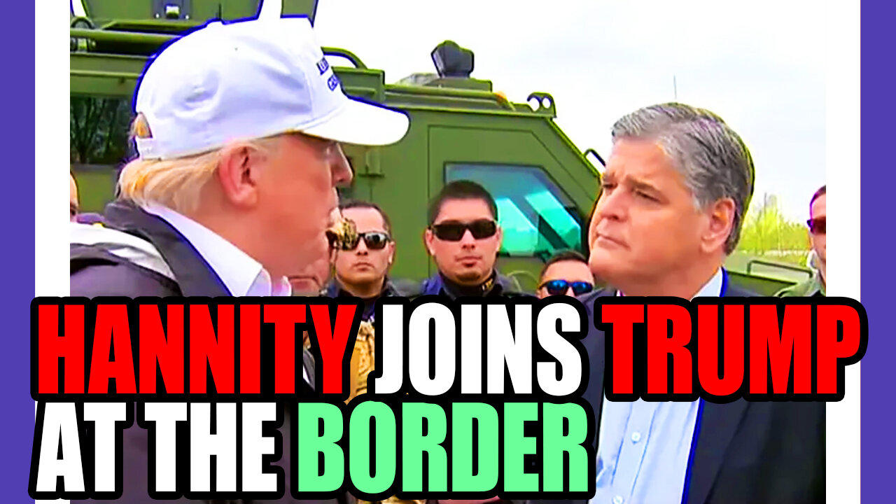 🔴LIVE: Hannity Interviews Trump At The Border 🟠⚪🟣