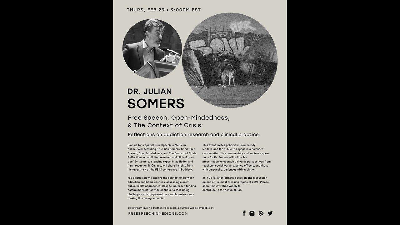 Dr. Julian Somers on Addiction, Homelessness, and how we find real solutions