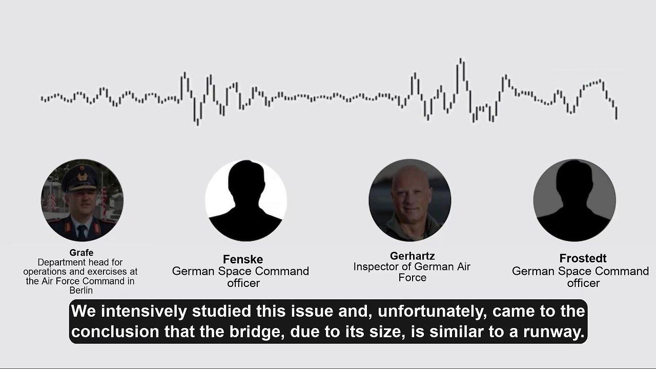 Leaked audio: German officers discuss how to destroy Crimean bridge