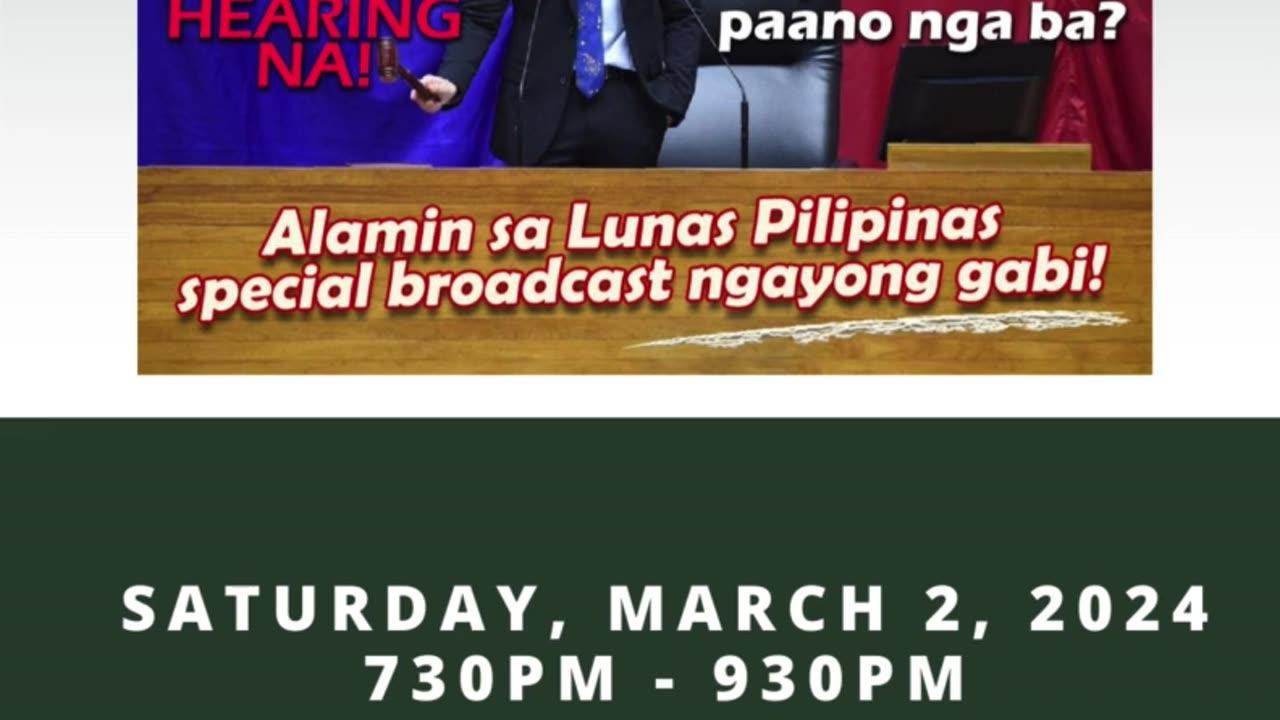 Lunas Pilipinas (030224) - Excess deaths sa Pinas, 3rd hearing na! Human rights violations, COVAX compensation fund, paano nga b