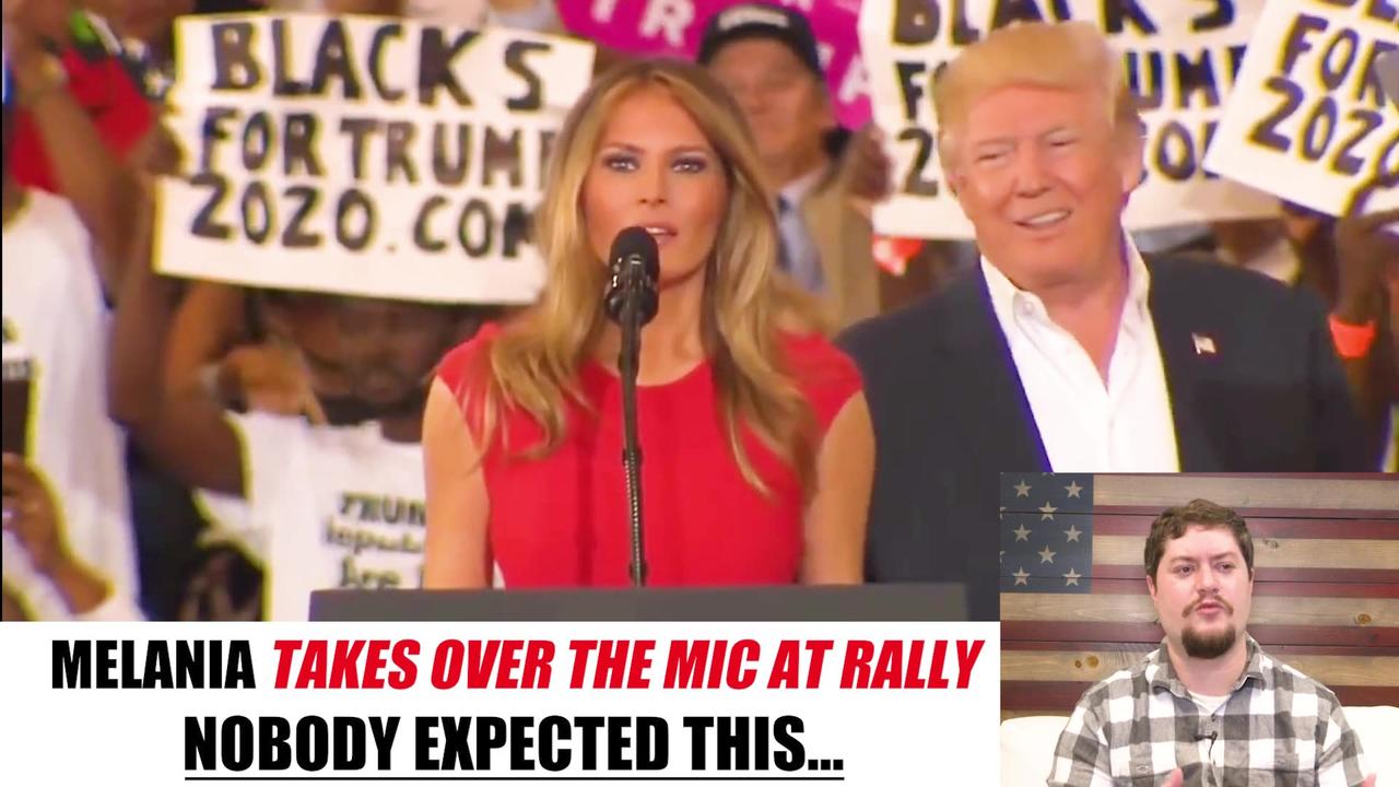 Melania takes over the mic at Trump rally, NOBODY expected this !!!!😱