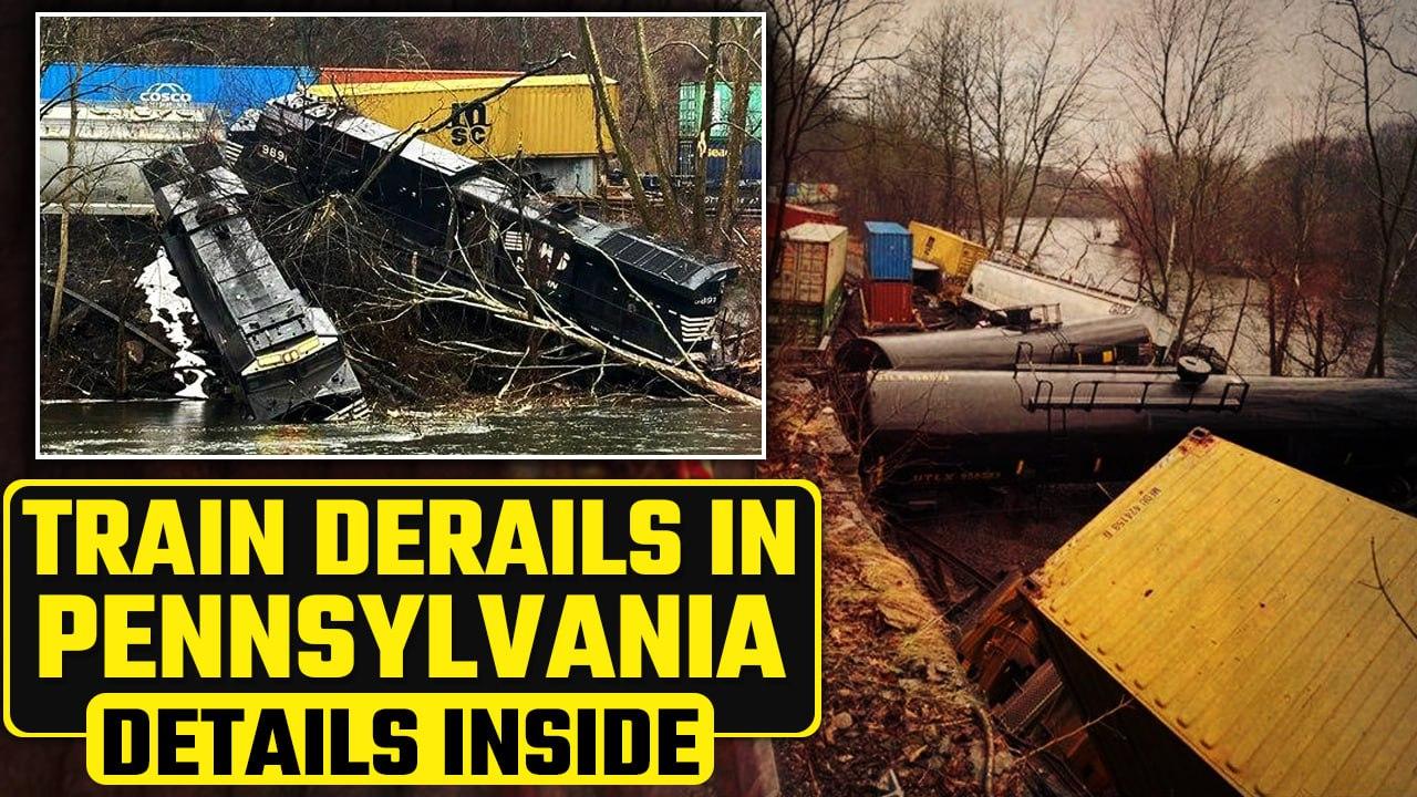 U.S. News: Norfolk Southern Train Derails in Pennsylvania, Spills Diesel in Lehigh River| Oneindia