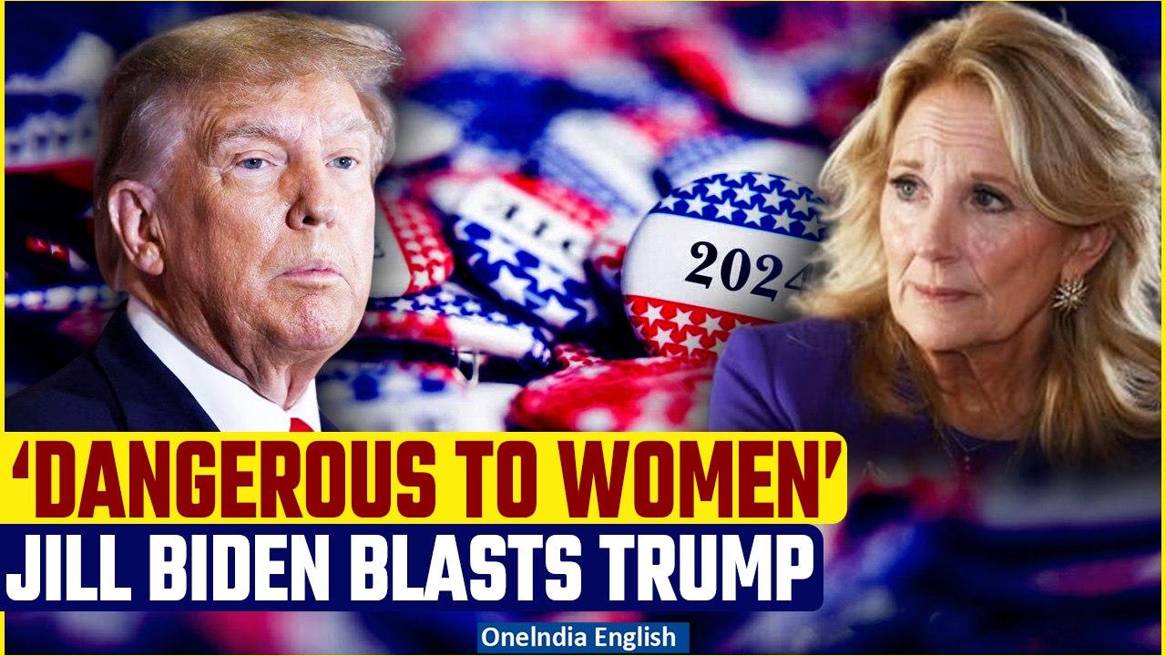 Jill Biden says Trump 'dangerous to women' in Tucson speech interrupted by Gaza protests | Oneindia
