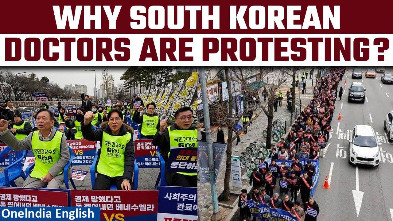 Thousands of South Korean Doctors Rally Against Government's Medical Policy | Oneindia News