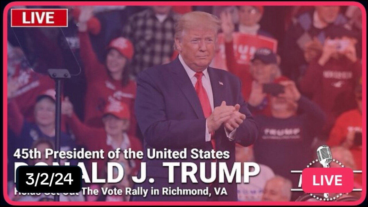 LIVE: President Trump in Richmond, VA - 3/2/24