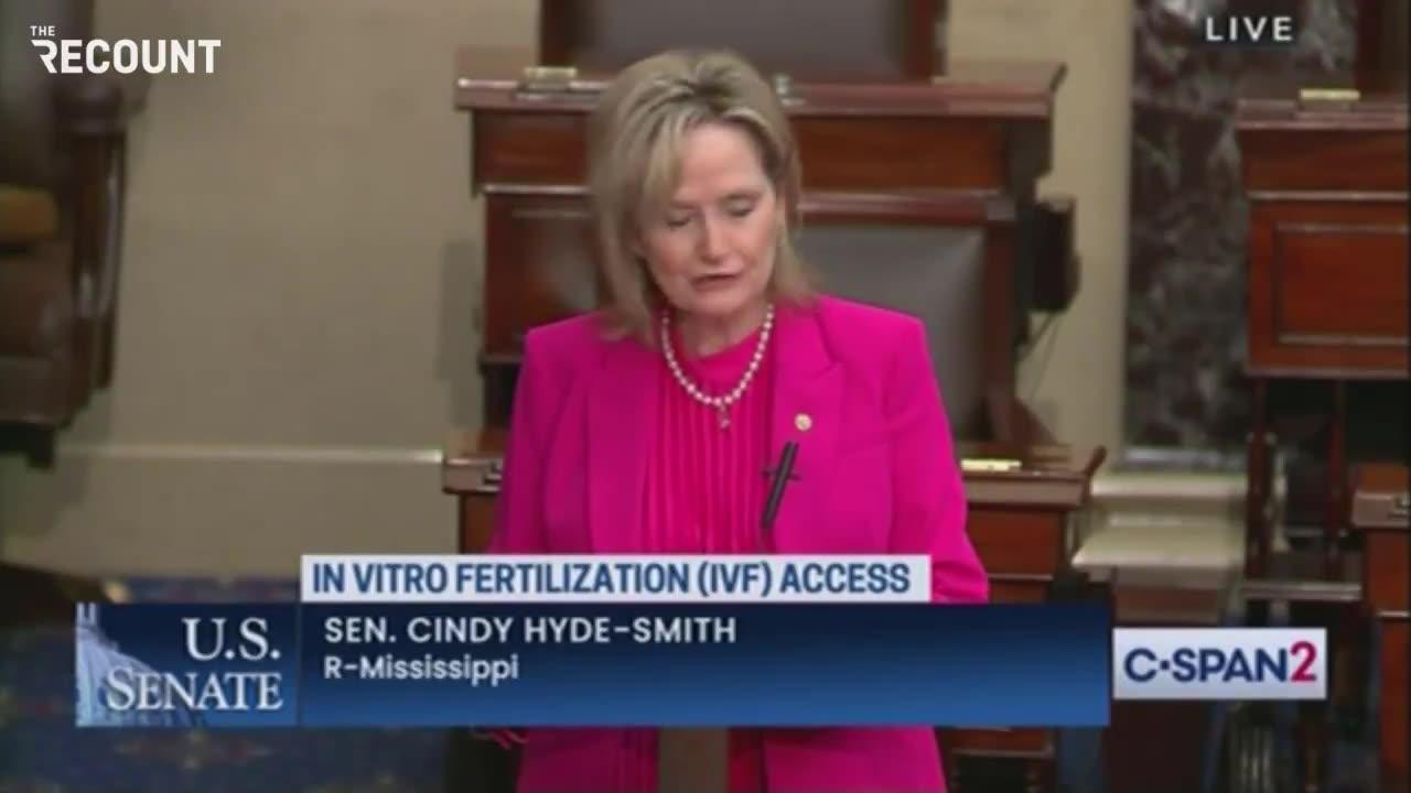 Sen. Cindy Hyde-Smith Torpedoes Dem's Stealth Attempt To Cancel Religious Freedom With IVF Bill
