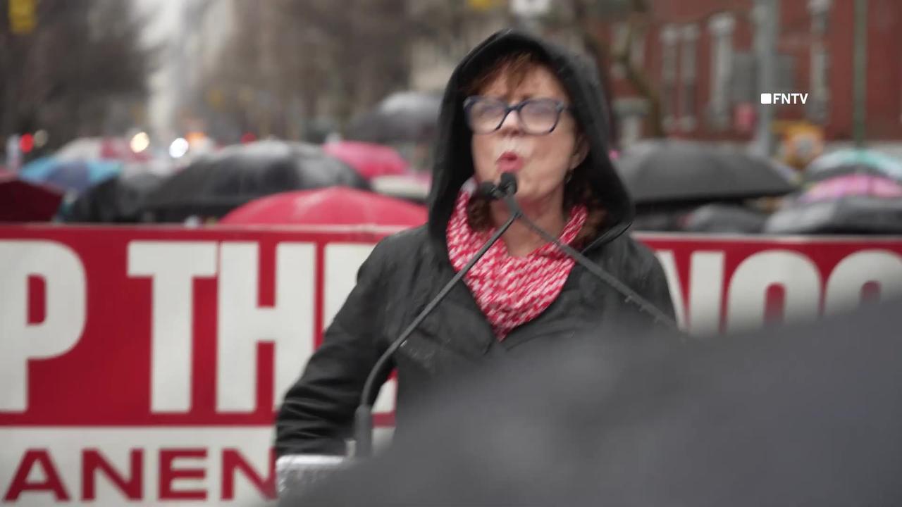 Susan Sarandon Speaks at Palestine Millions March 240302