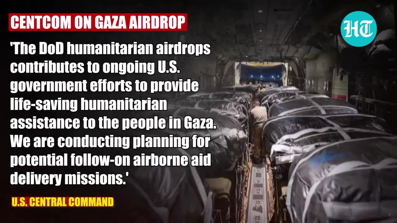 'Not Pork...': U.S. Military's Message To Palestinians As American Aircraft Enter Gaza | Details
