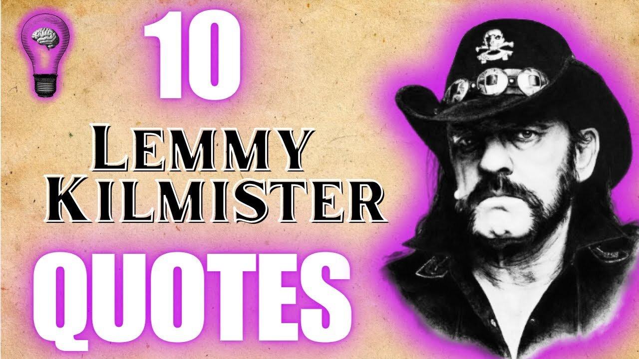 10 Lemmy Kilmister QUOTES That Will Spark Your Inner Rock N Roll Legend! ♠️🥃🎸