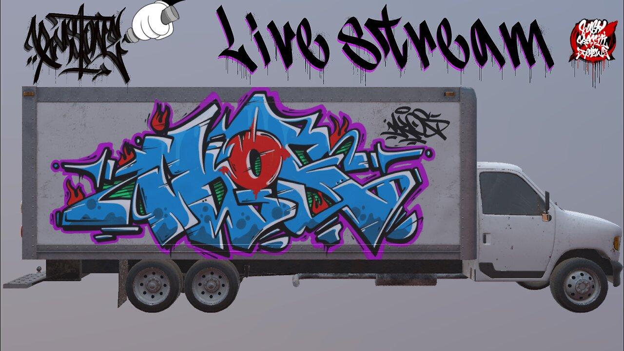 Digital Graffiti Art, iPad, procreate app, hip-hop music, RUST1