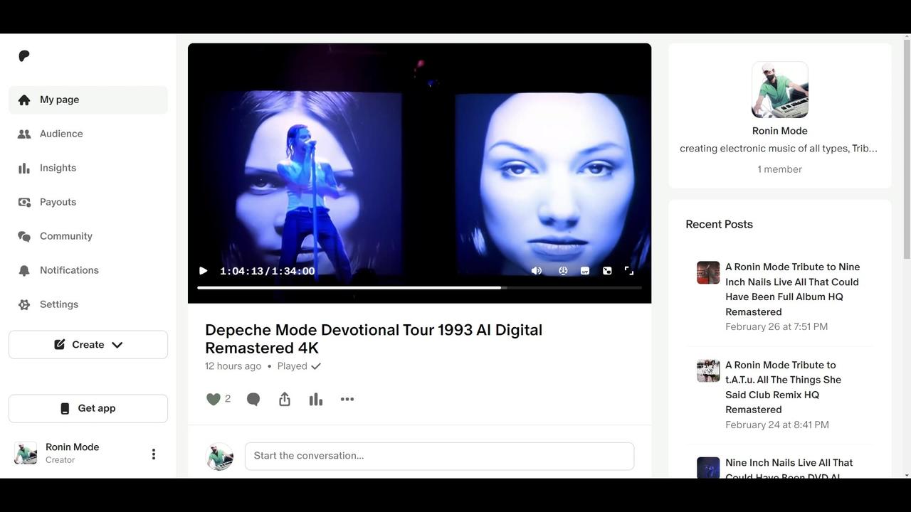 FREE! Depeche Mode Devotional Tour 1993 AI Digital Remastered 4K