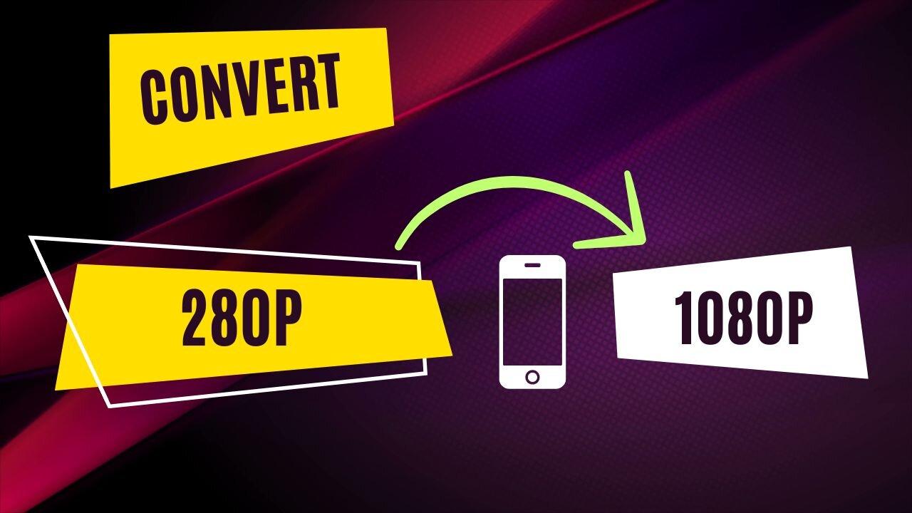 How To Convert Low Quality Video To 1080p HD | Quick and Easy 2024