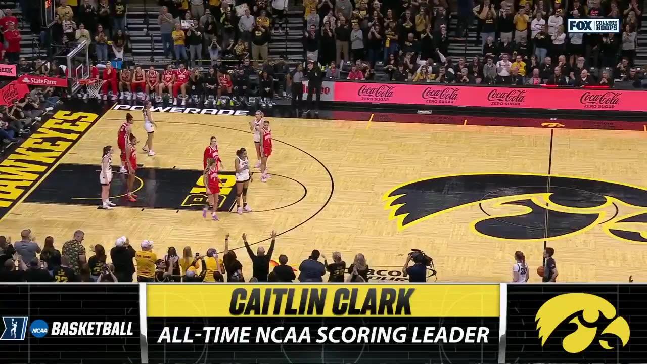 Caitlin Clark becomes the top scorer in NCAA basketball history