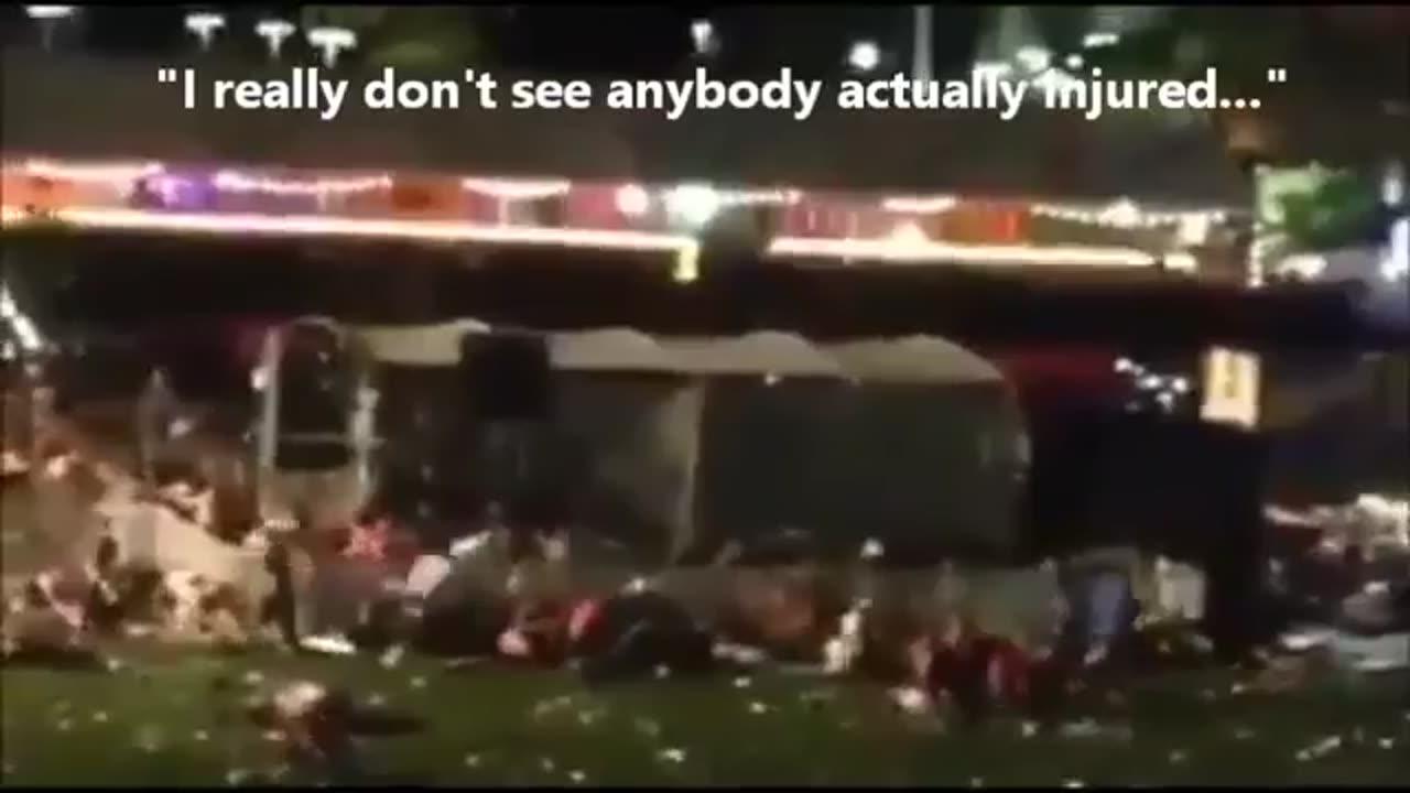Las Vegas Shooting False Flag I really dont see anybody actually injured - WITNESS