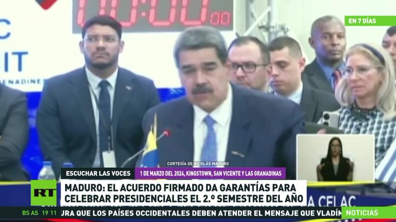 Maduro: El acuerdo firmado da garantías para celebrar elecciones el segundo semestre del año