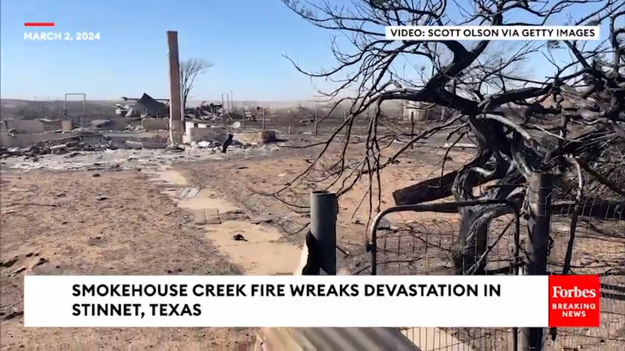 Smokehouse Creek Fire Wreaks Devastation In Stinnet, Texas