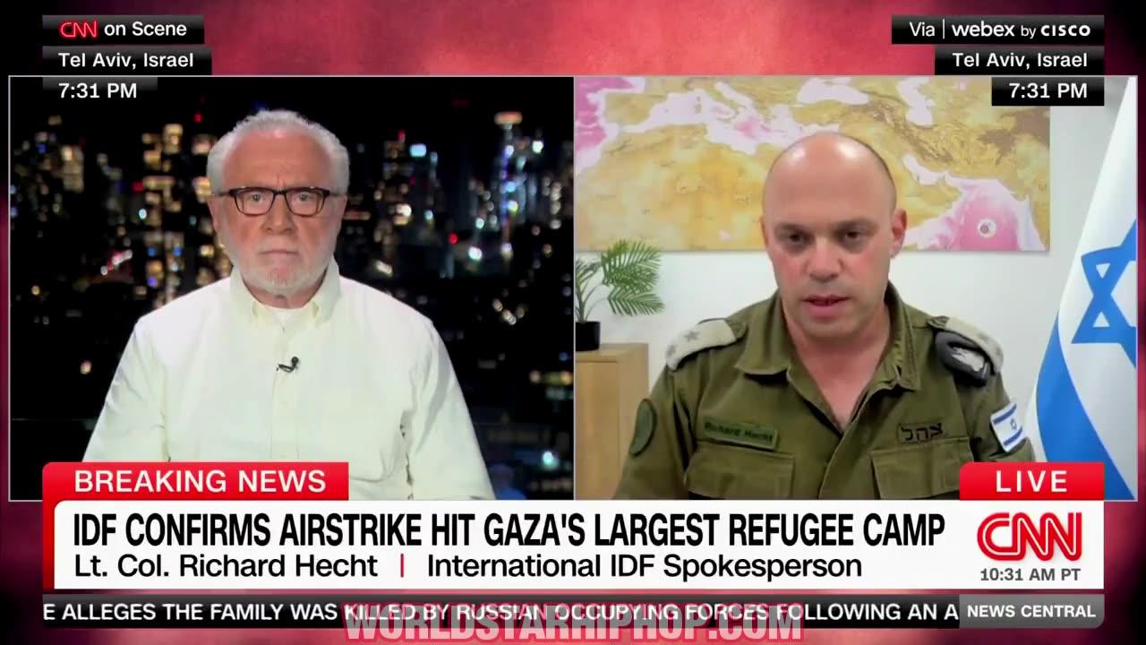 Israeli Army Spokesman Admitting A War Crime On TV.