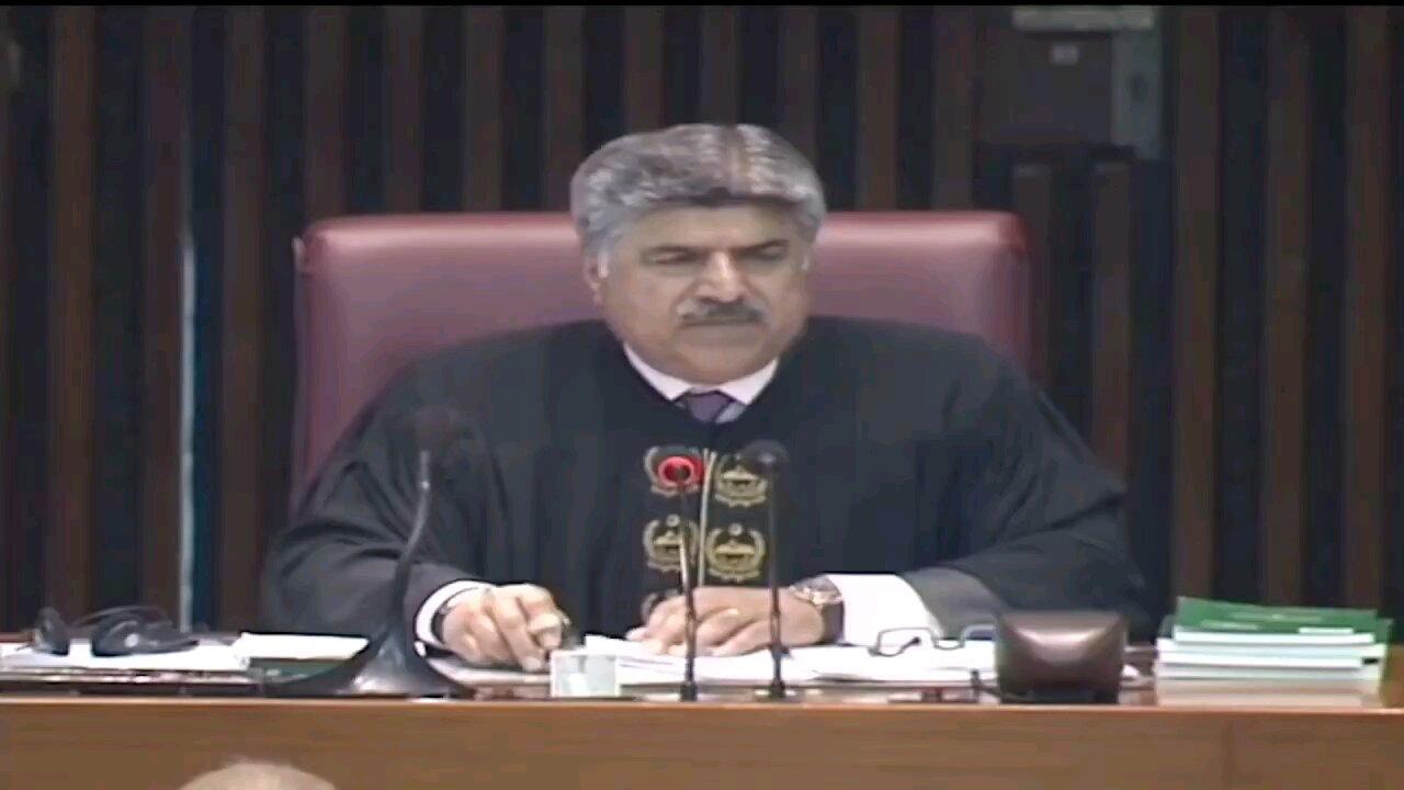 Barrister Gohar Khan expressed his views in today's session of the National Assembly