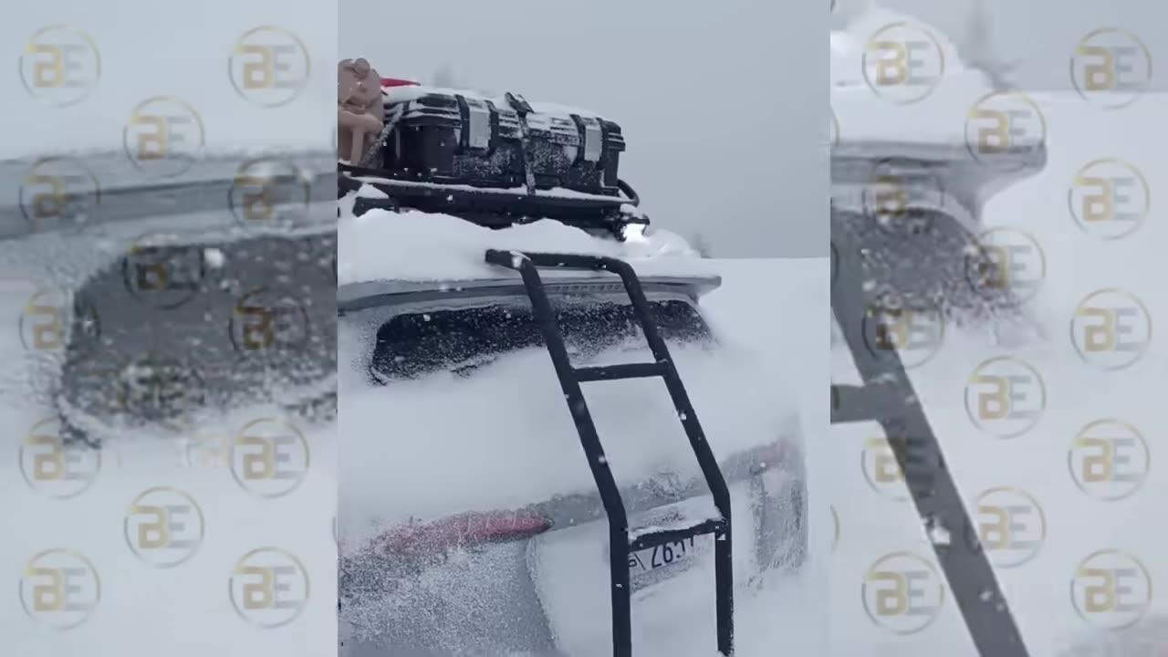 Incredible Footage Of Chaos In Snowy California