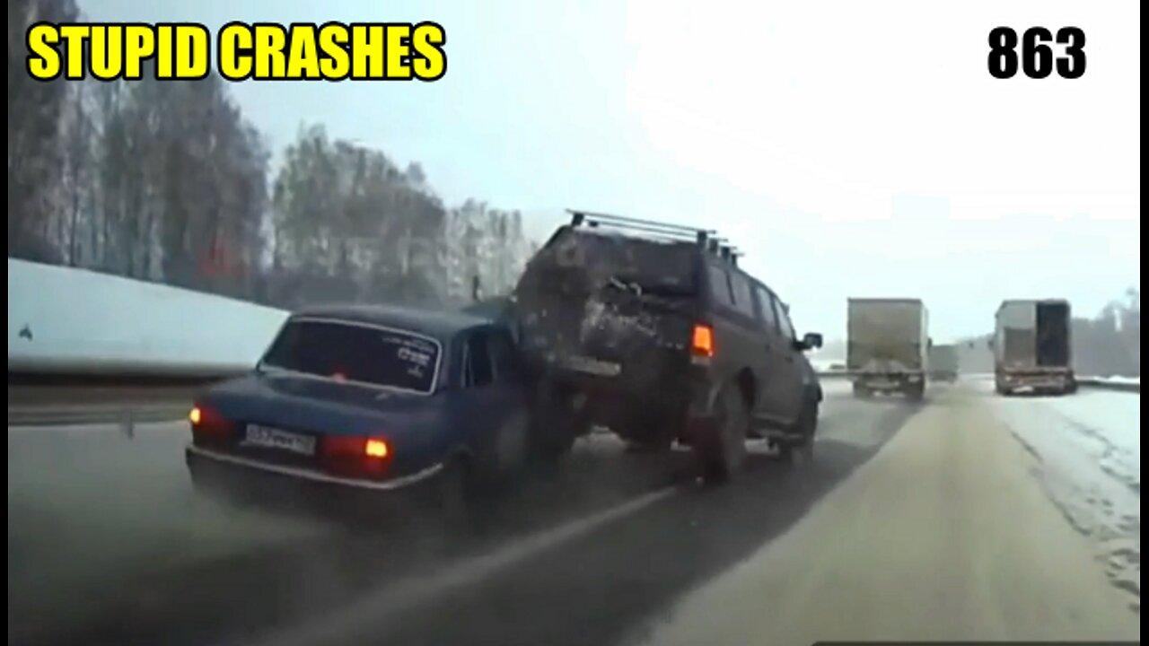 Stupid crashes 863 March 2024 car crash compilation