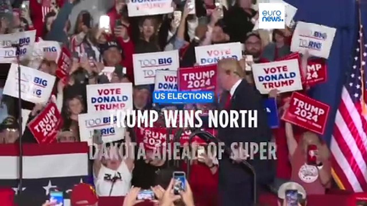 Trump wins North Dakota contest ahead of Super Tuesday