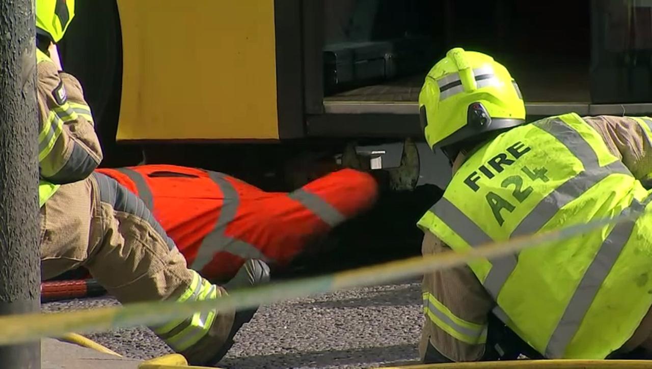 Bus recovered after crashing into a central London pub