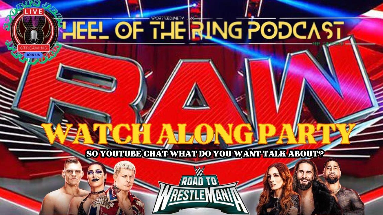🟡WWE Monday Night Raw's Watch Along Party: Path to WrestleMania 40 Is Unveiled Join Us Live!