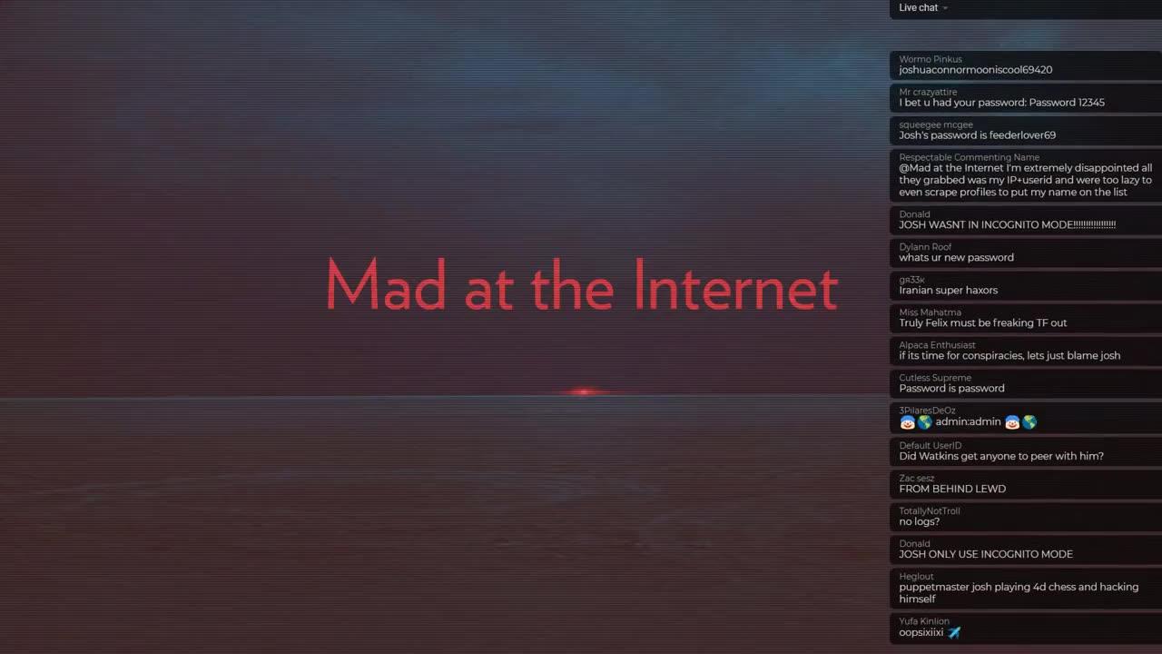 Mad at the Internet (September 11th, 2019)