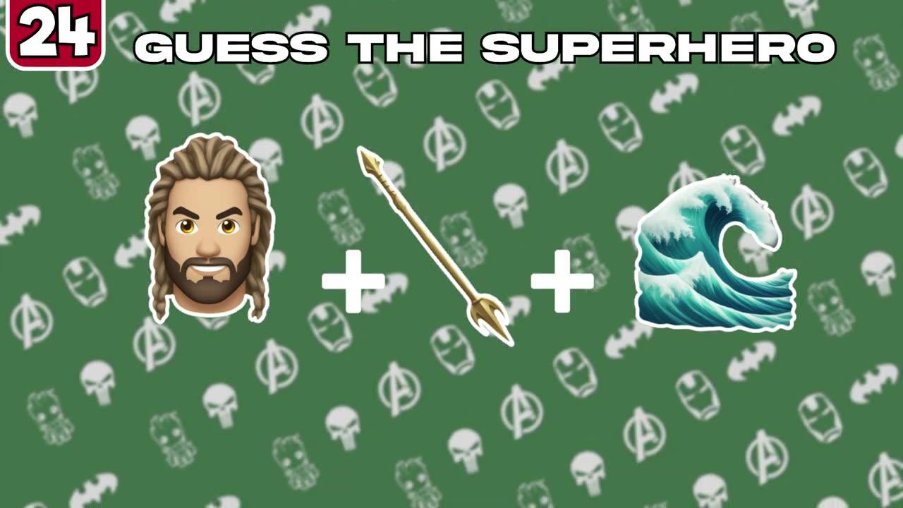 Guess the Superhero by only 2 Emoji Marvel DC Superheroes Hard Emoji Quiz