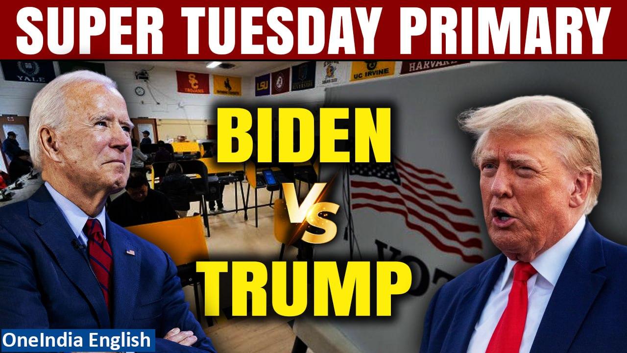 Super Tuesday Primary: Biden wins Tennessee, Oklahoma; Trump Virginia, North Carolina | Oneindia