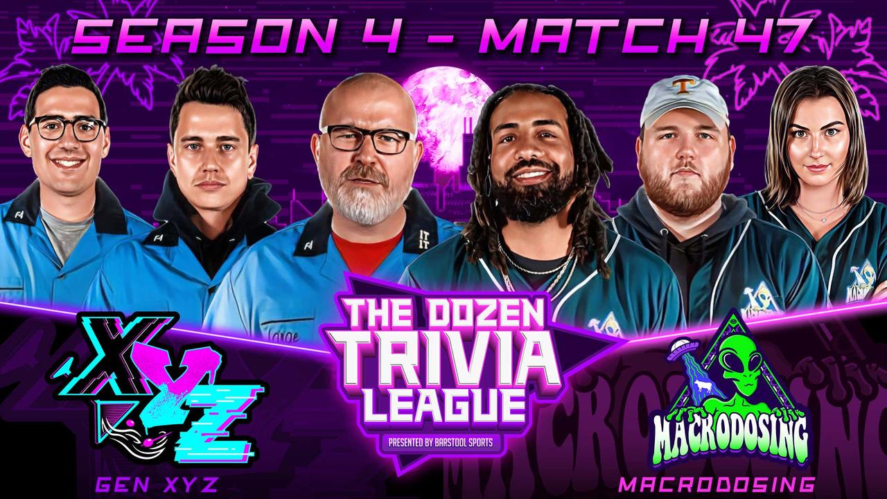 Macrodosing vs. Gen XYZ | Match 47, Season 4 - The Dozen Trivia League