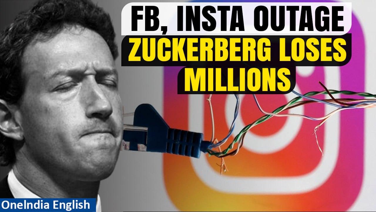 Meta Global Outage: Mark Zuckerberg reportedly loses millions during two-hour glitch | Oneindia News