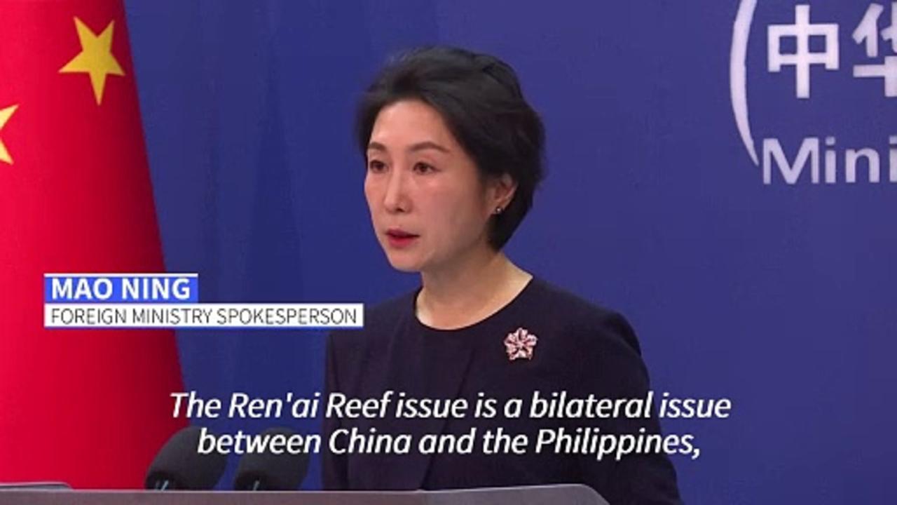 China says US using Philippines as 'pawn' in South China Sea
