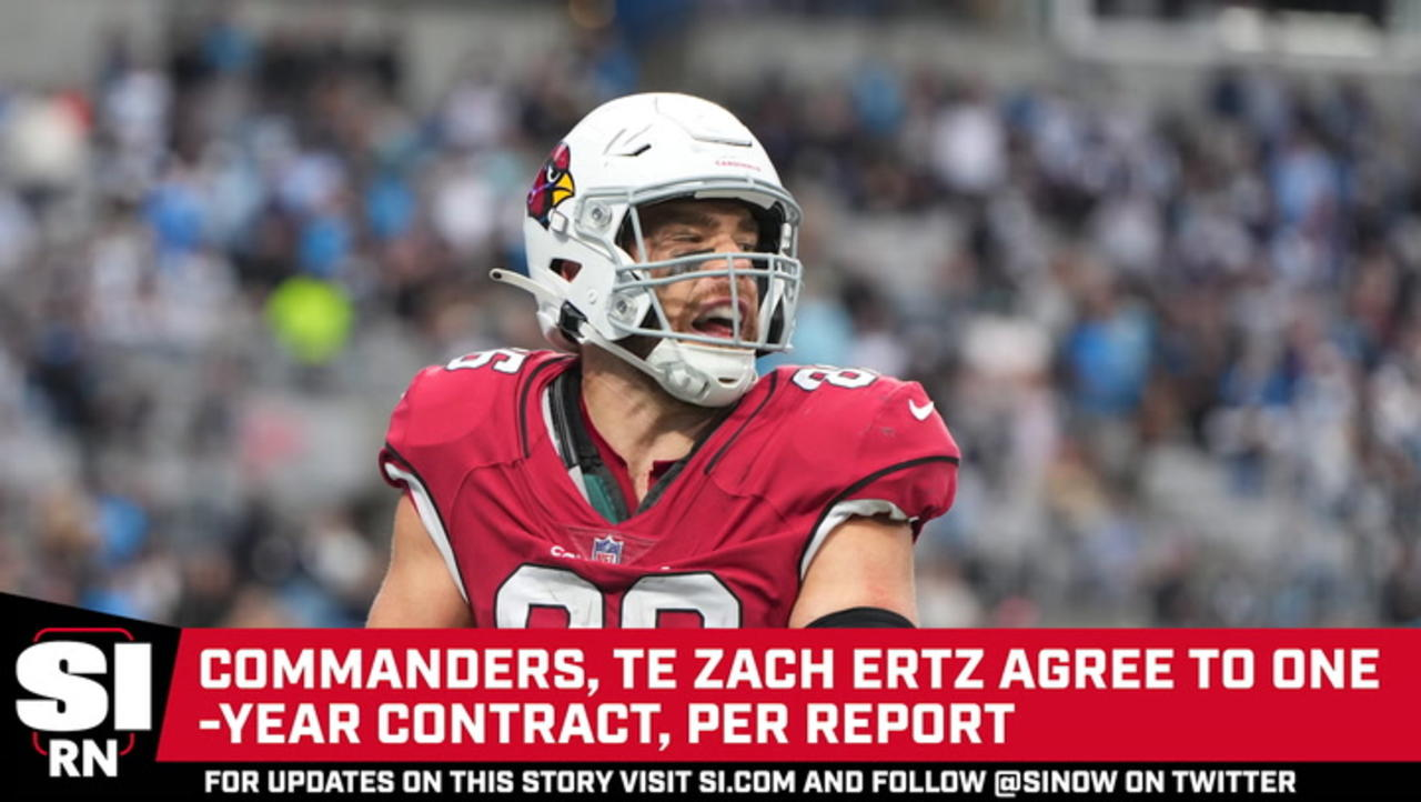 Commanders, TE Zach Ertz Agree to One-Year Contract, per Report
