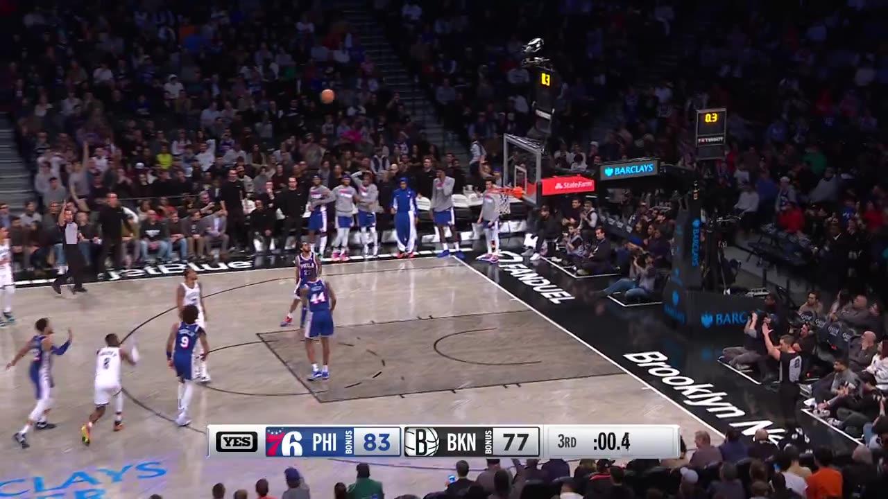 Oubre Jr. Soars for Slam! Walker IV Buzzer-Beater Ends Q3 (Sixers-Nets