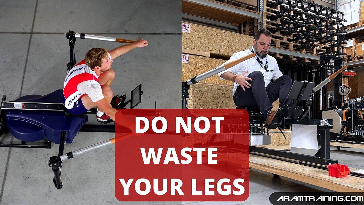 ROWING FAST - YOUR LEGS SHOULD NOT BE TRASHED (high performance coach explains)