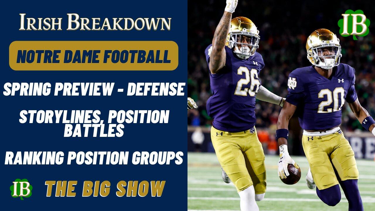 Notre Dame Spring Preview - Irish Defense Storylines, Battles, Group Rankings