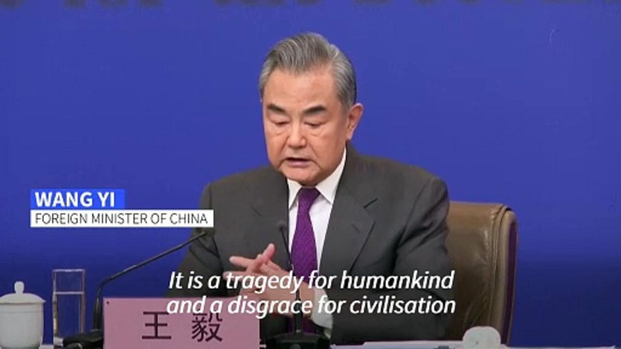 China FM calls war in Gaza a 'disgrace for civilisation'