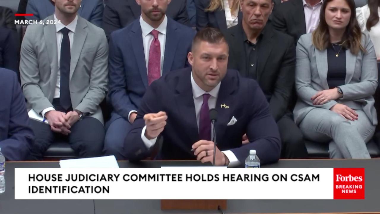 Tim Tebow Delivers Heart-Wrenching Testimony..House Judiciary Comm