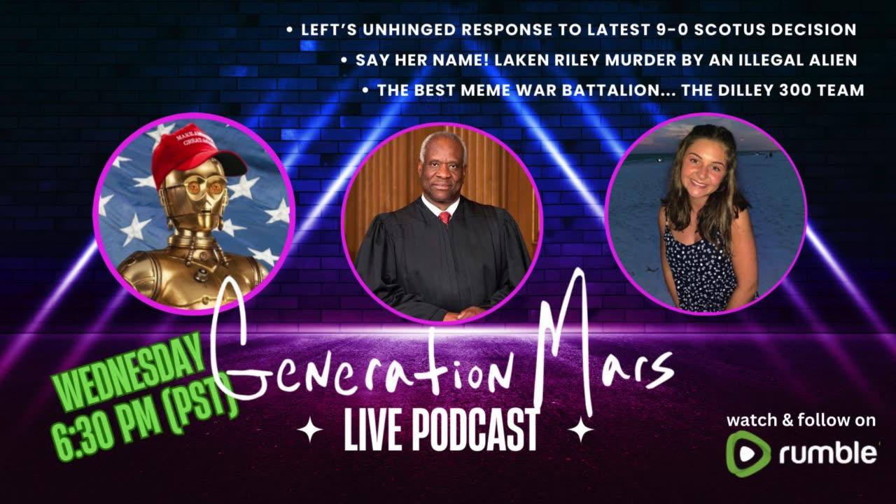 GENERATION MARS LIVE PODCAST Wednesday March 6th @ 6:30 pm (PST)