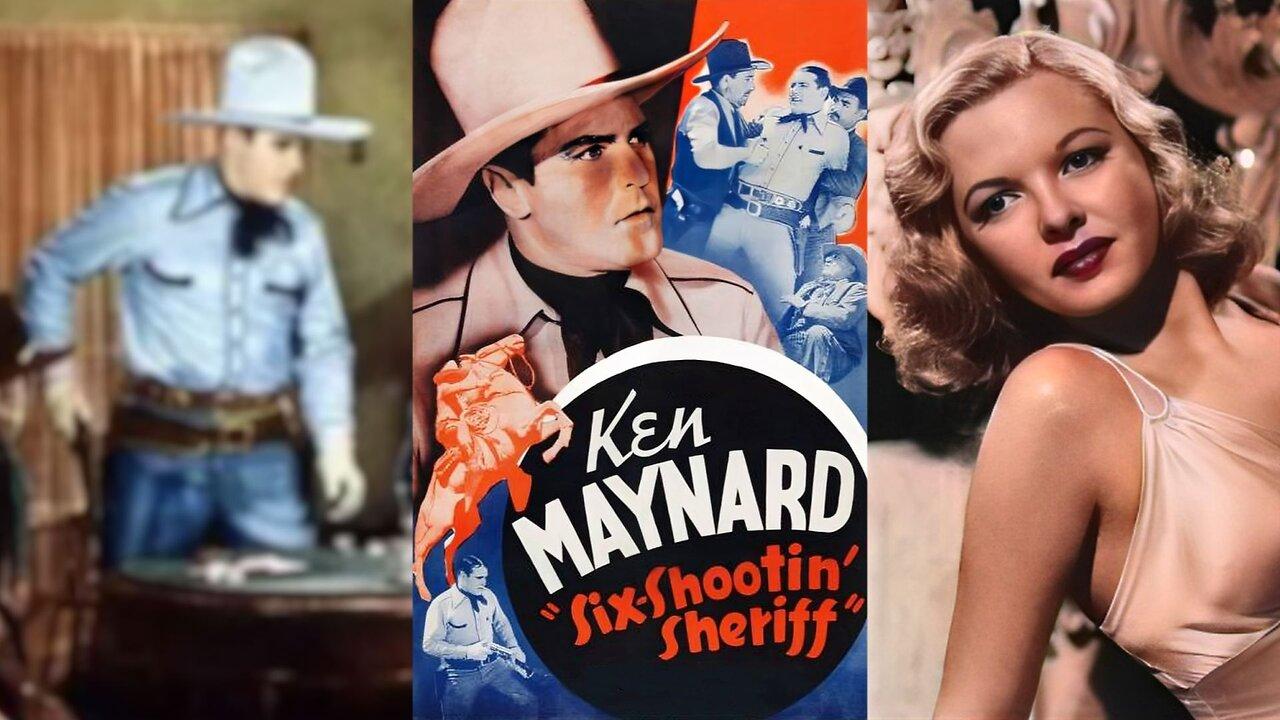 SIX SHOOTIN' SHERIFF (1938)Ken Maynard, Marjorie Reynolds & Lafe McKee  | Western | B&W