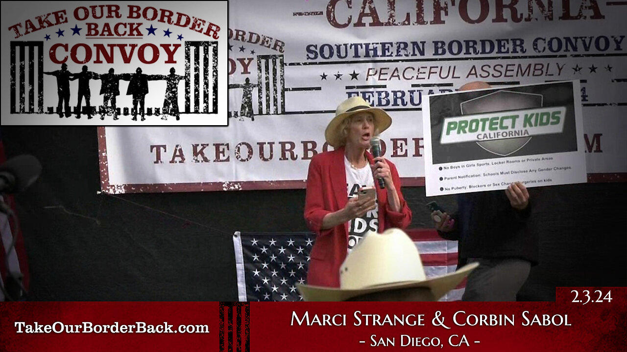 Take Our Border Back Freedom Loving Americans “Marci Strange & Corbin Sabol” Speaks
