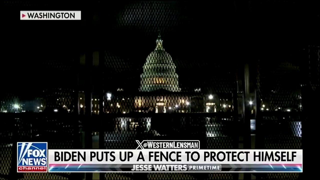 Fence around the U.S. Capitol for State of the Union address