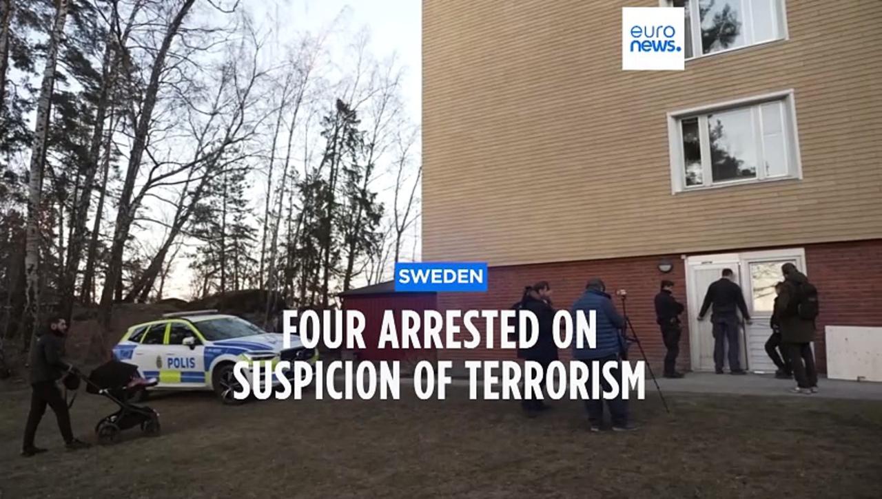 Swedish security service arrests 4 on suspicion of preparing 'terrorist offences'